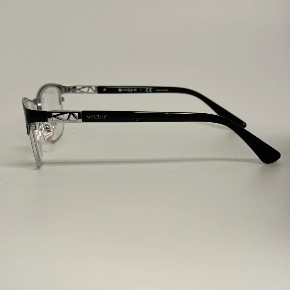 Vogue VO 3996 352 Black Silver Semi Rimless Eyeglass Frames 51-18-135